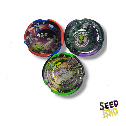 CENICERO DE VIDRIO CON SILICONA